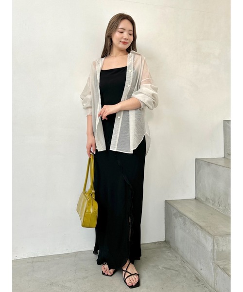美品●FRAY I.Dフレイアイディー●オーガンジー 刺繍 シャツ●羽織り F FRAY I.D｜オーガンジーシアーシャツ | Rakuten Fashion(楽天