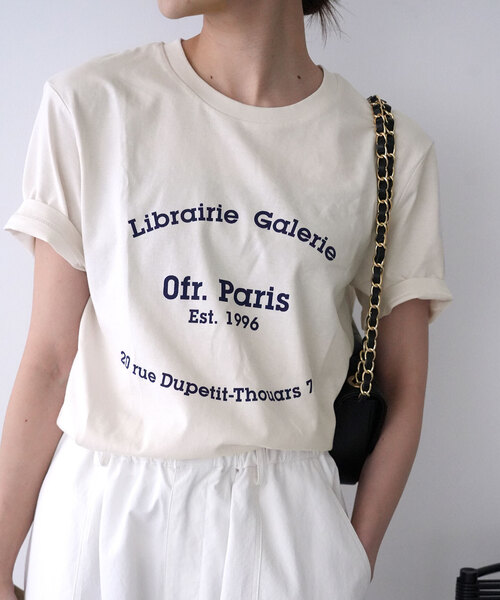 「SLOBE IENA」 半袖Tシャツ FREE ホワイト レディース SLOBE IENA 「SLOBE IENA」 半袖Tシャツ FREE ホワイト
