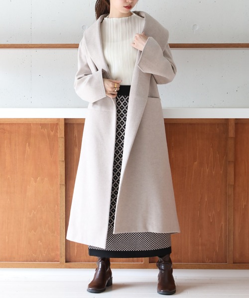 「SETUP7」 「maison breeze」チェスターコート M ブラック レディース_画像2