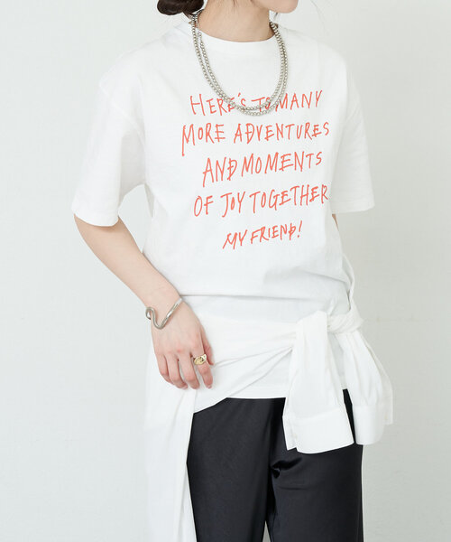 tシャツ 「コーデのアクセントに」rakugaki ロゴTee レディース