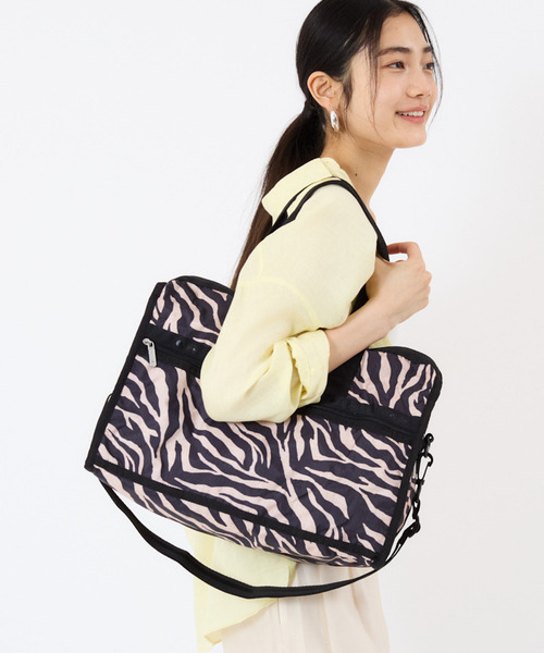LeSportsac ゼブラ柄 ミニボストンバッグ LeSportsac（レスポートサック）の「SMALL BAMBOO BOSTON