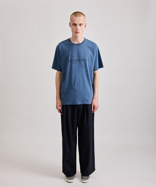 Saturdays NYC ネイビー Saturdays NYC tシャツ Pigment Dyed Surf SS Tee メンズ
