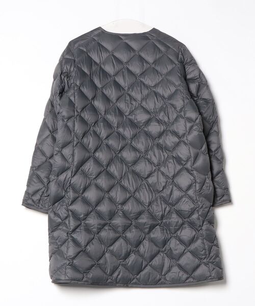 「GYMPHLEX」 キルティングダウンコート 14 グレー レディース_画像2
