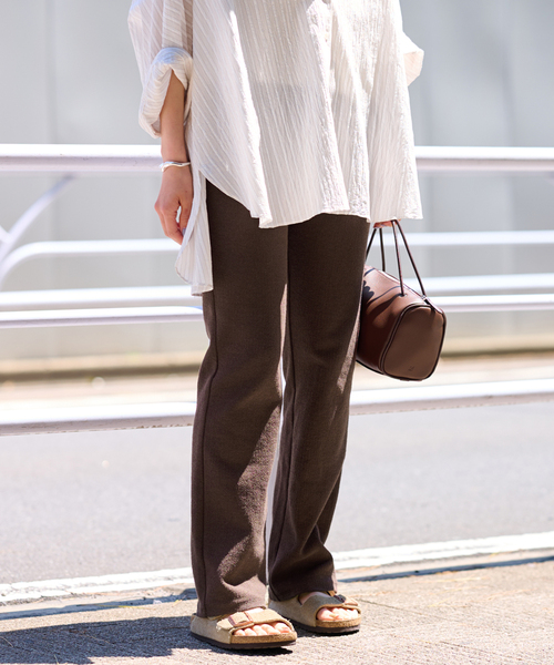 FRAMeWORK パンツ ブークレラッセルパンツ レディース