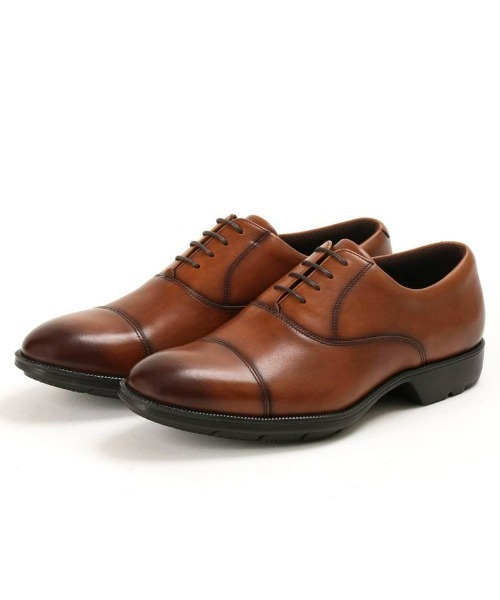 【未使用美品】texcyluxe ストレートチップ　ビジネスシューズ　25.5 texcy luxe ビジネスシューズ 公式ショップ限定モデル！texcy