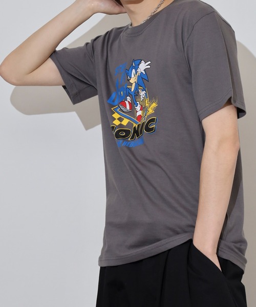 スマホショルダー tシャツ ソニック天竺半袖Tシャツ メンズ レディース