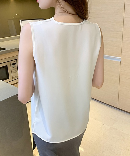 [Miniministore] [Yong Tong] безрукавка блуза X-LARGE черный женский 