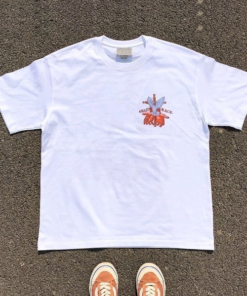 [ ] ロゴグラフィックプリントTシャツ ★大人気★ FreeZone tシャツ グラフィックプリントTシャツ メンズ