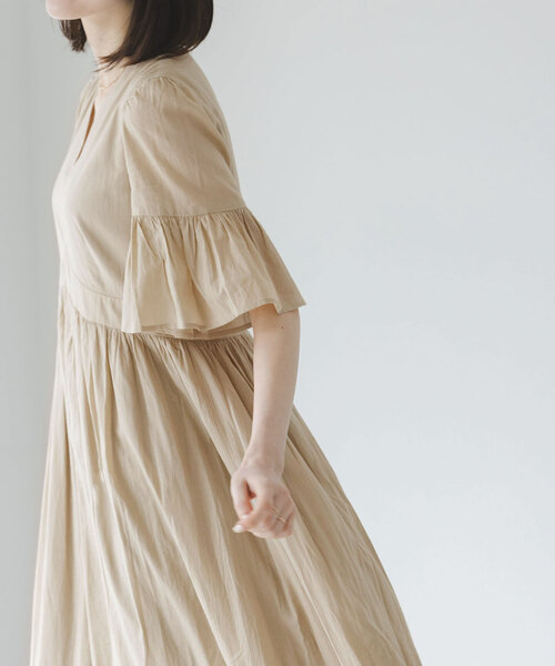 MARIHAマリハ定番半袖ワンピース38ブラウン美品 MARIHA 「MARIHA」 半袖ワンピース 38 ダークパープル