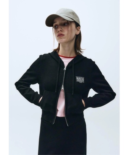 MARITHE + FRANCOIS GIRBAUD パーカー W CLASSIC LOGO CROP KNIT