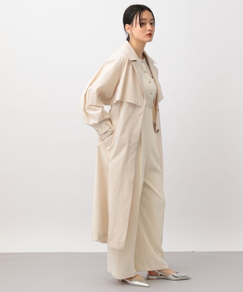 「A part by」 トレンチコート FREE チャコールグレー レディース_画像3