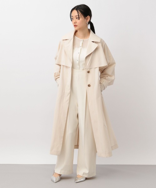 「A part by」 トレンチコート FREE チャコールグレー レディース_画像5