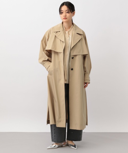 「A part by」 トレンチコート FREE チャコールグレー レディース_画像8