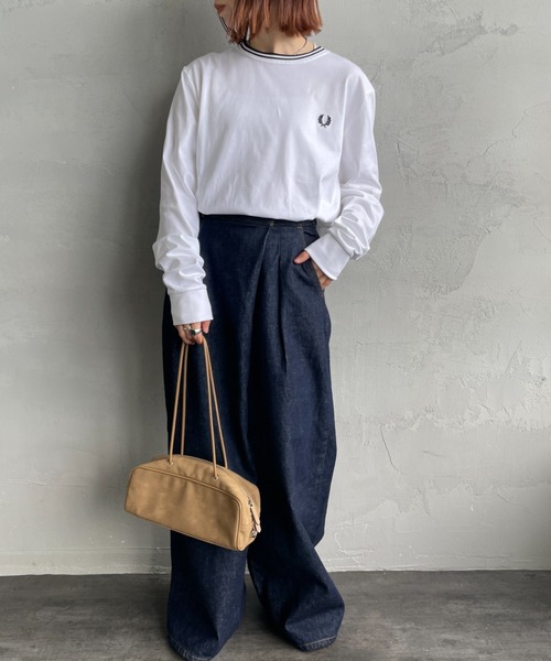 tシャツ 「FRED PERRY/フレッドペリー」 ツインティップライン ロングスリーブTシャツ M9602 レディース メンズ | FRED PERRY | 04