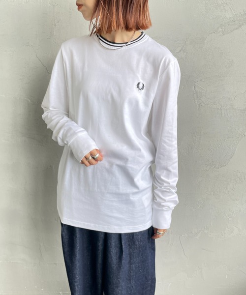 tシャツ 「FRED PERRY/フレッドペリー」 ツインティップライン ロングスリーブTシャツ M9602 レディース メンズ | FRED PERRY | 19