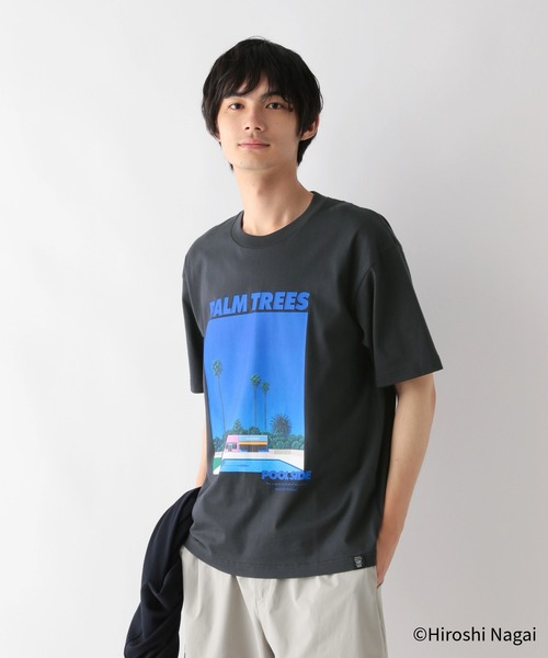 GLOBAL WORK（グローバルワーク） tシャツ 永井博コラボ/Tシャツ/半袖