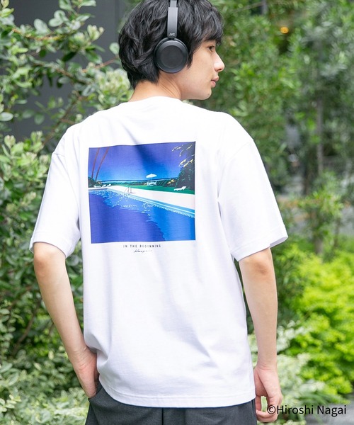 三代目　今市隆二　永井博　コラボ　Tシャツ GLOBAL WORK（グローバルワーク） tシャツ 永井博コラボ/Tシャツ/半袖