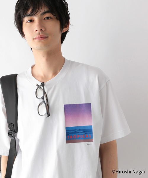 GLOBAL WORK（グローバルワーク） tシャツ 永井博コラボ/Tシャツ/半袖