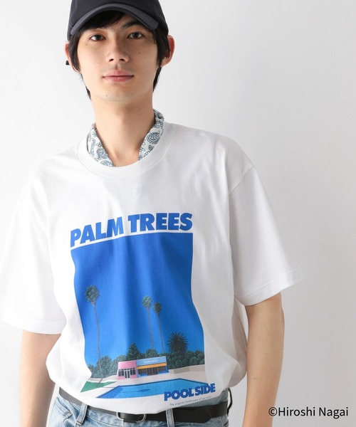 GLOBAL WORK（グローバルワーク） tシャツ 永井博コラボ/Tシャツ/半袖