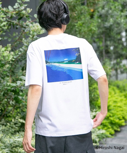 GLOBAL WORK（グローバルワーク） tシャツ 永井博コラボ/Tシャツ/半袖