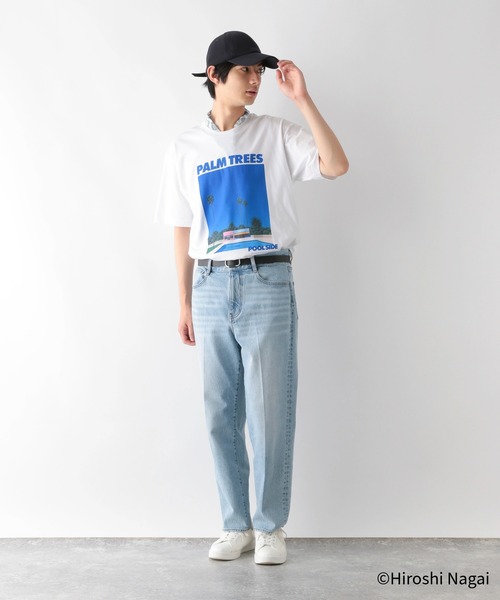 GLOBAL WORK（グローバルワーク） tシャツ 永井博コラボ/Tシャツ/半袖
