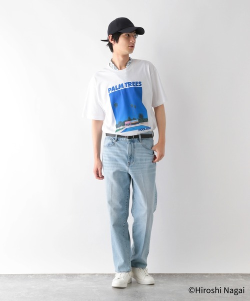 GLOBAL WORK（グローバルワーク） tシャツ 永井博コラボ/Tシャツ/半袖