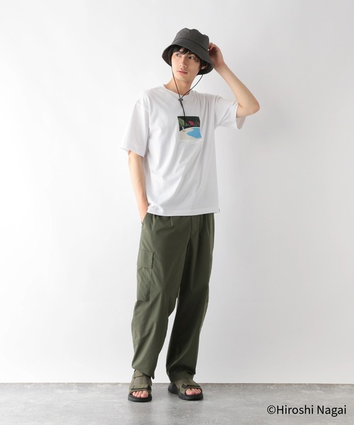 GLOBAL WORK（グローバルワーク） tシャツ 永井博コラボ/Tシャツ/半袖