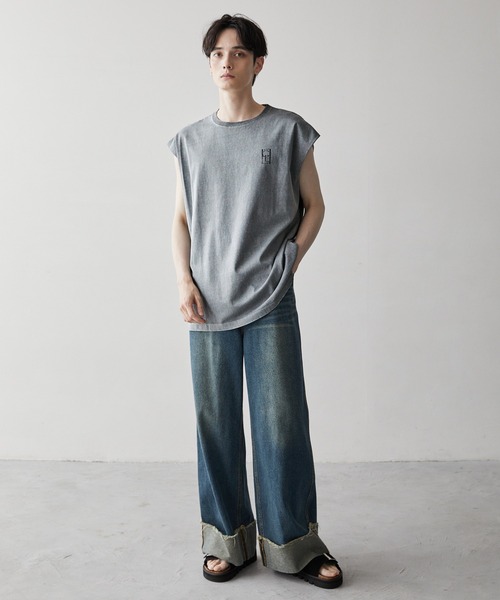 「CLEL」 半袖Tシャツ X-SMALL グレー メンズ