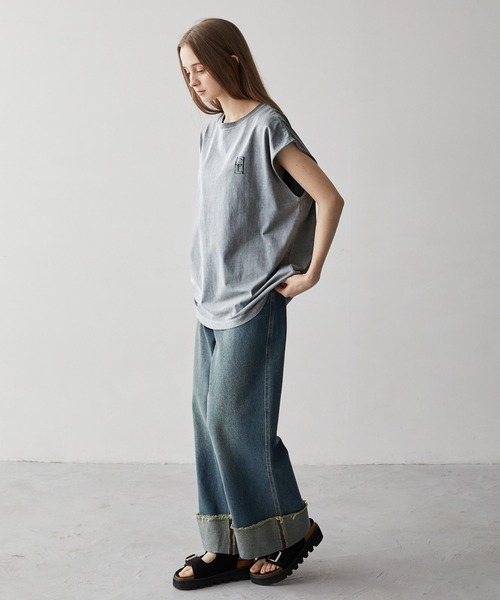 「CLEL」 半袖Tシャツ X-SMALL グレー メンズ