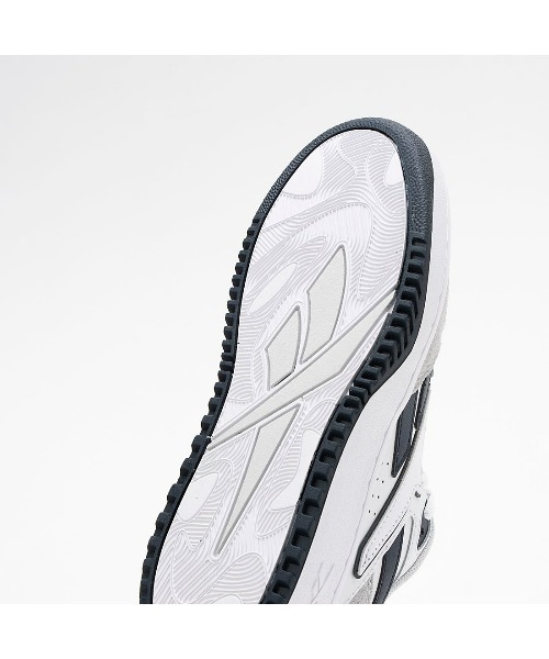 [Reebok] low cut спортивные туфли 24.5cm белый × серый мужской 