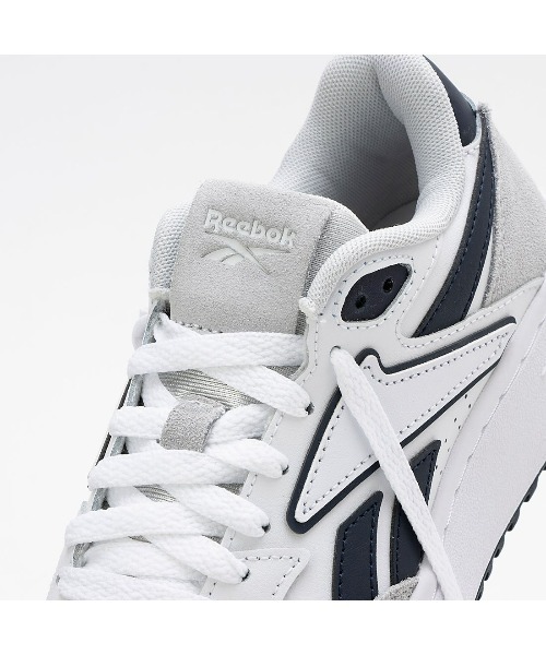 [Reebok] low cut спортивные туфли 24.5cm белый × серый мужской 