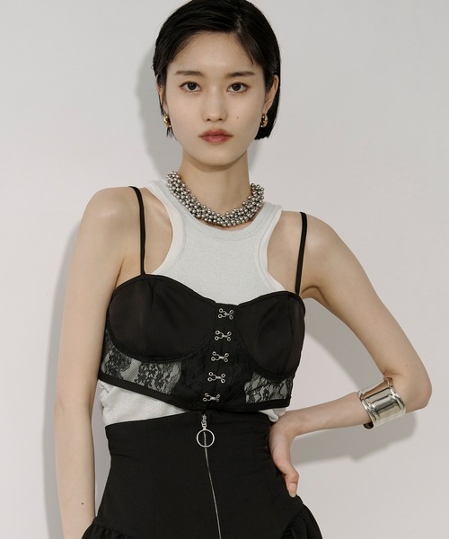 Ezick キャミソール Lingerie hock レースビスチェ : ZOZOTOWN Yahoo