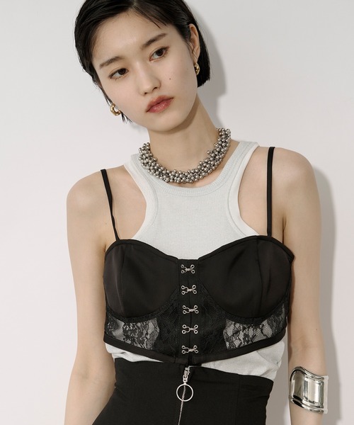 Ezick キャミソール Lingerie hock レースビスチェ : ZOZOTOWN Yahoo