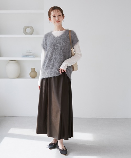 ROPE' PICNIC（ロペ ピクニック） スカート シンセティックレザー