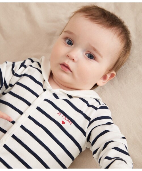 PETIT BATEAU（プチバトー） ベビー服 ロンパース 足なしロンパース