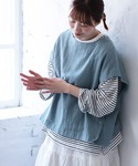 tシャツ 夏の、長袖ボーダーカットソー レディースの詳細画像5