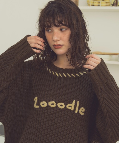 Zooodle セーター ニット Stitch Logo knit - ステッチロゴニット