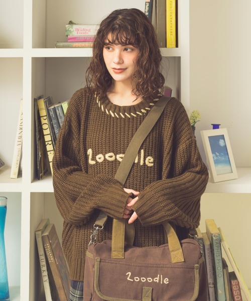 Zooodle セーター ニット Stitch Logo knit - ステッチロゴニット