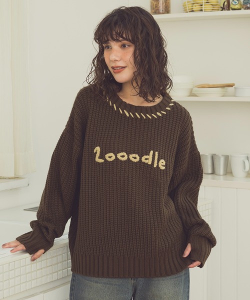 Zooodle セーター ニット Stitch Logo knit - ステッチロゴニット