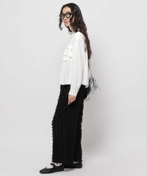 「niko and...」 長袖ブラウス LARGE ブルー レディース