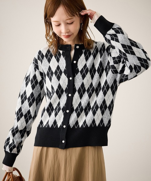 ROPE' PICNIC（ロペ ピクニック） カーディガン アーガイル柄アソート