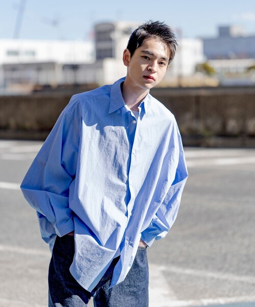 FREAK'S STORE（フリークスストア） 長袖シャツ LARGE サックスブルー