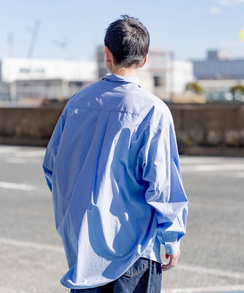 FREAK'S STORE（フリークスストア） 長袖シャツ LARGE サックスブルー