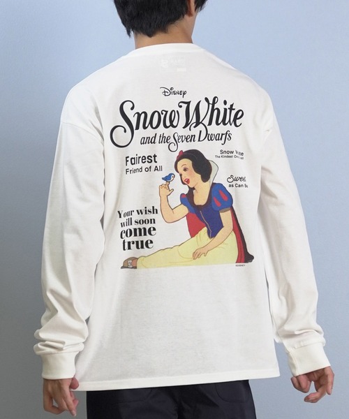 tシャツ 「ムラサキスポーツ限定」DEAR LAUREL/ディアローレル × Disney ディズニー × JM コラボ 長袖 Tシャツ ロンT バッ | ムラサキスポーツ