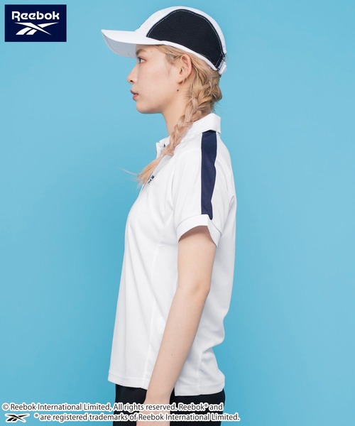 「Reebok」 半袖ポロシャツ M ホワイト レディース_画像5