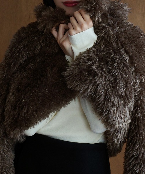 Louere（ルエレ） コート アウター プードルファーショートコート