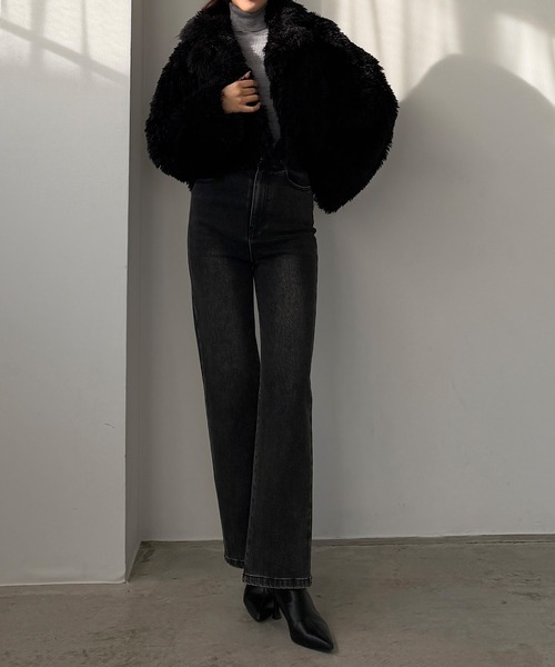 Louere（ルエレ） コート アウター プードルファーショートコート