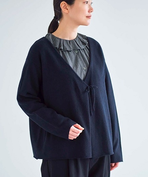 HAU（CLASKA） カーディガン カシュクールニットlamb レディース