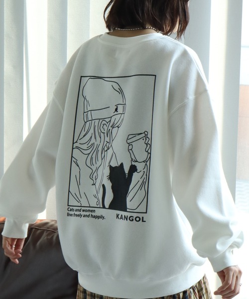 トレーナー/スウェット MINK TOKYO /  KANGOL BIG PO KANGOL - KANGOL REWARD スウェット 刺繍ロゴ MINK BIG PO ピンクの