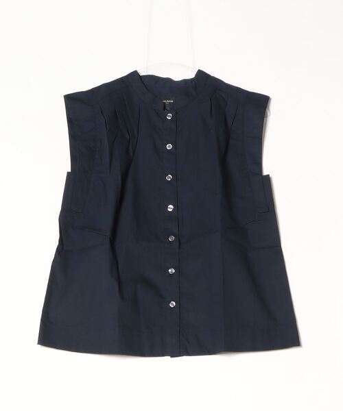 「BANANA REPUBLIC FACTORY STORE」 ノースリーブブラウス X-SMALL ネイビー レディース_画像4